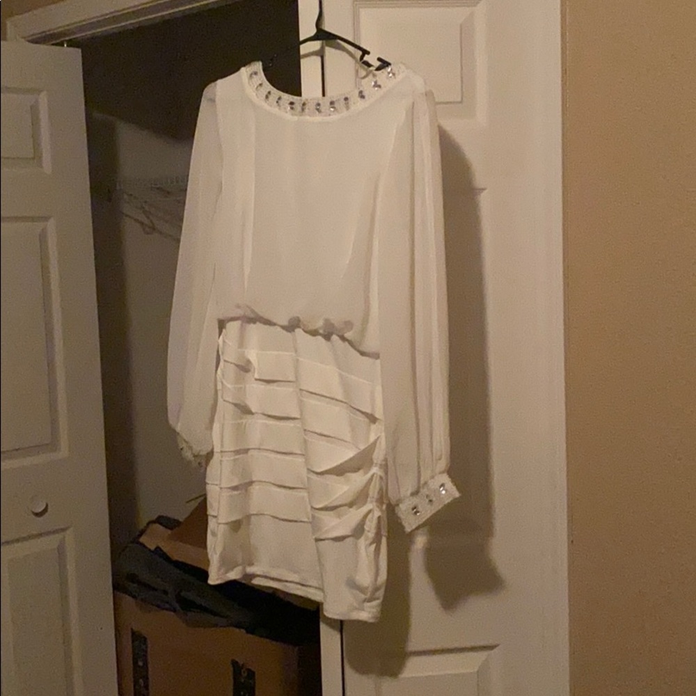 White Evening Dress